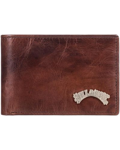 Billabong Portefeuille Arch Leather - Rouge