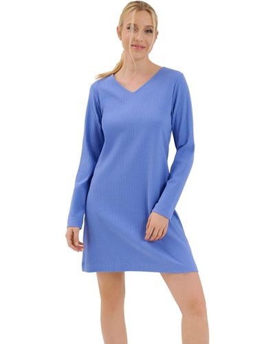 Lisca Pyjamas / Chemises de nuit Chemise de nuit manches longues Lucky Cheek - Bleu