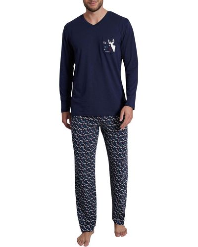 Tom Tailor Pyjamas / Chemises de nuit Pyjama long - Bleu