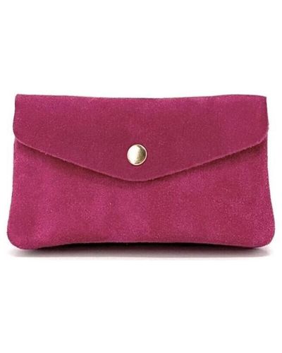 O My Bag Portefeuille COMPO SUEDE - Violet
