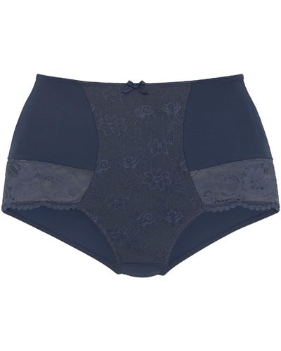 Lascana Produits gainants Slip taille haute shapewear Perfect Basics - Bleu