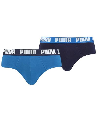 PUMA 8 ER Pack Basic Brief Pant Underwear - Bleu