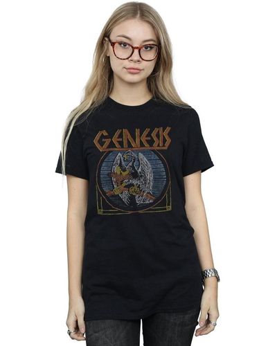 Genesis T-shirt Distressed Eagle - Noir