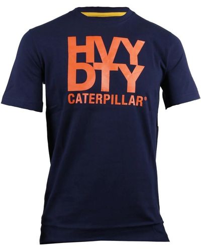 Caterpillar T-shirt Trademark - Bleu