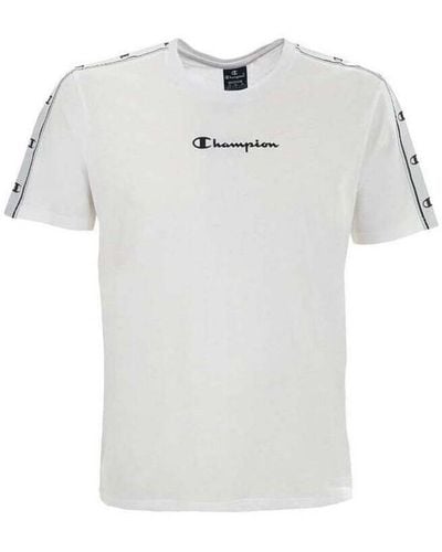 Champion Polo tape Crewneck T-Shirt - Blanc