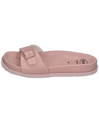 Scholl Sandales ESTELLE OVER SYNTHETIC LEATHER - Rose