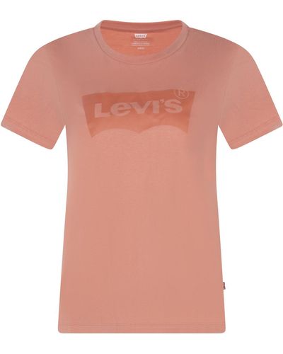 Levi's T-shirt T-shirt coton col rond - Rose