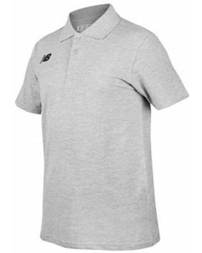 New Balance T-shirt Polo Classic manche courte-gris