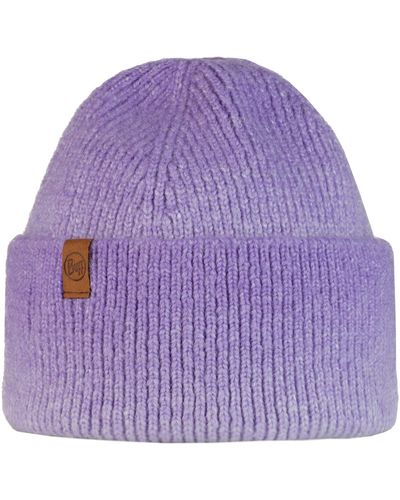 Buff Bonnet Marin Knitted Hat Beanie - Violet
