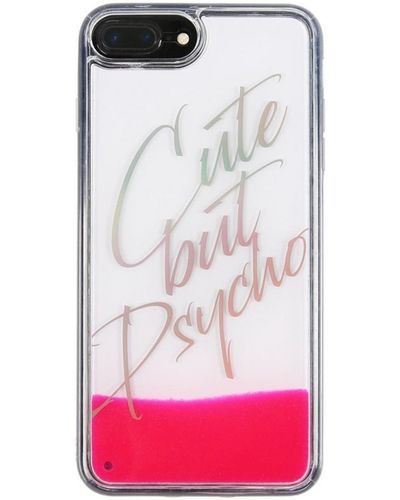 Les Benjamins Housse portable Couverture Cute But Psycho iPhone 8 7 6s 6 P - Rose