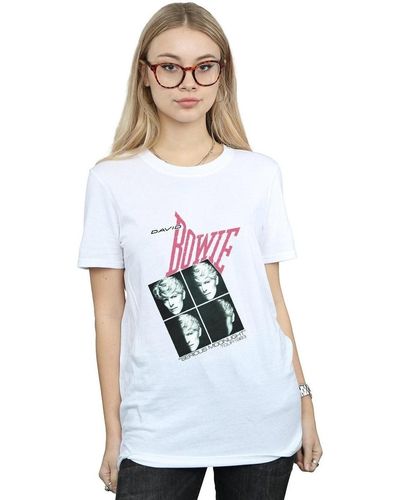 David Bowie T-shirt Serious Moonlight Tour 83 - Blanc