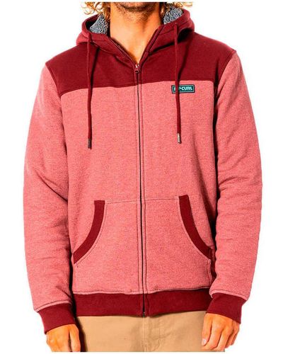 Rip Curl Sweat-shirt SURF REVIVAL LINED FLEECE - Rouge