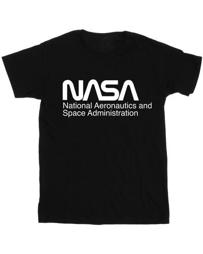 NASA T-shirt Logo One Tone - Noir