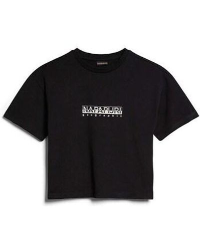 Napapijri T-shirt Sbox Crop 3 - Noir