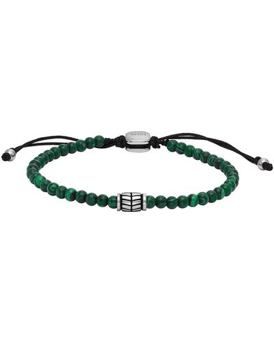 Fossil Bracelets Bracelet perles en malachite - Vert