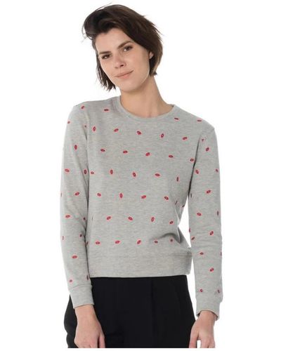 Le Temps Des Cerises Pull SWEAT BLUSH ASH GREY - Gris