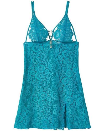 Pommpoire Pyjamas / Chemises de nuit Nuisette turquoise Clin d'oeil - Bleu