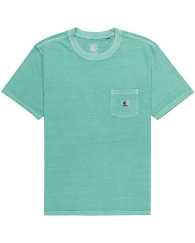 Element T-shirt Basic Pocket - Vert