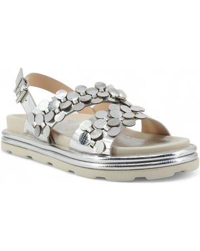 CafeNoir Chaussures CAFENOIR Sandalo Donna Argento GF9008 - Blanc