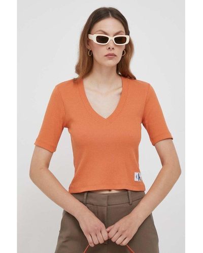 Calvin Klein T-shirt J20J222379 - Orange