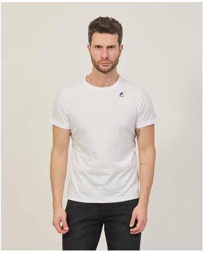 K-Way T-shirt T-shirt Le Vrai Edouard de en jersey de coton - Blanc