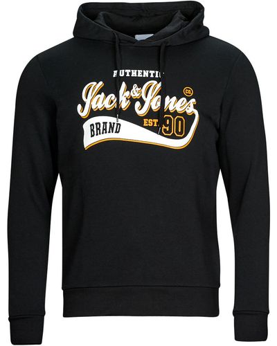 Jack & Jones Sweat-shirt JJELOGO SWEAT HOOD 2 COL 23/24 - Noir