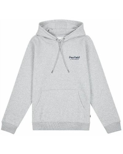 Penfield Sweat-shirt Sweatshirt à capuche Hudson Script - Blanc