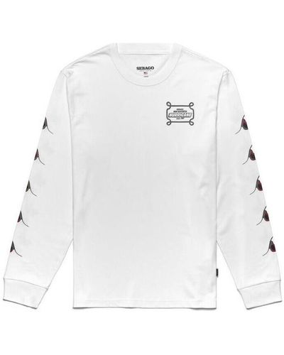 Sebago T-shirt T-shirt Roxbury Hurricane White Natural - Blanc