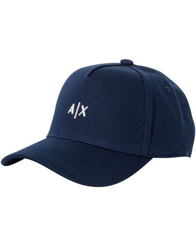 EAX Casquette Casquette de baseball avec logo - Bleu