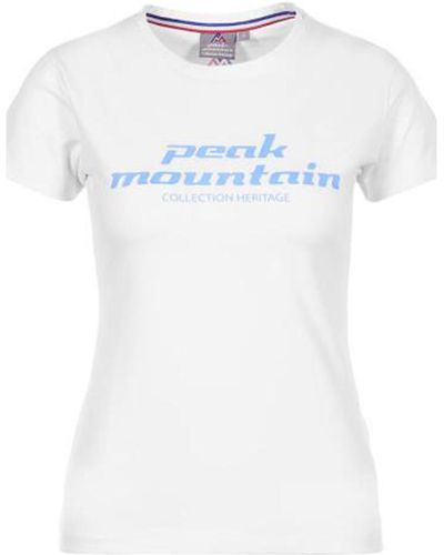 Peak Mountain T-shirt T-shirt manches courtes ACOSMO - Blanc