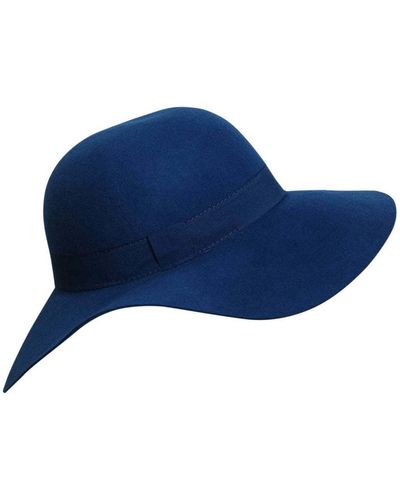 Chapeau-Tendance Chapeau Chapeau capeline en laine PAULA T57 - Bleu