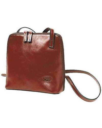 Katana Pochette Besace En Cuir De Vachette Collet K 1808 - Rouge