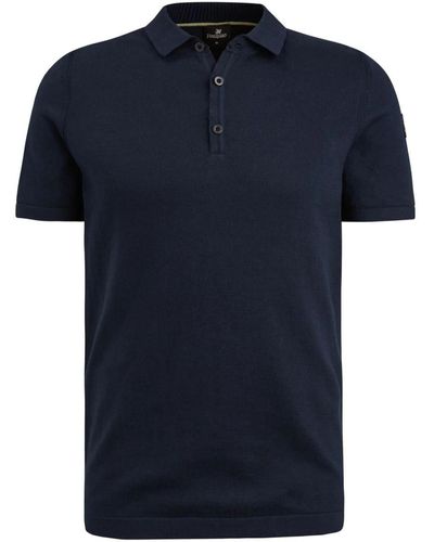 Vanguard T-shirt Polo Knitted Marine - Bleu