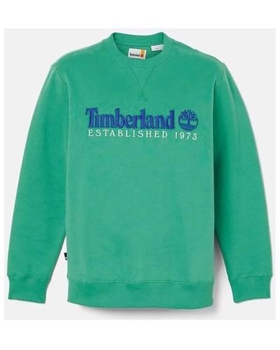 Timberland Sweat-shirt TB0A65DD LS EST. 1973 CREW BB SWEATSHIRT-ED3 CELTIC GREEN - Vert