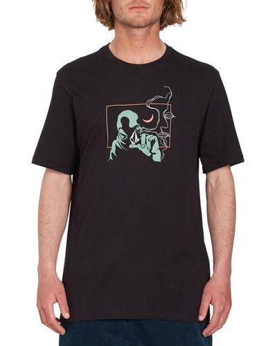 Volcom T-shirt Camiseta Skate Vitals SST1 Black - Noir