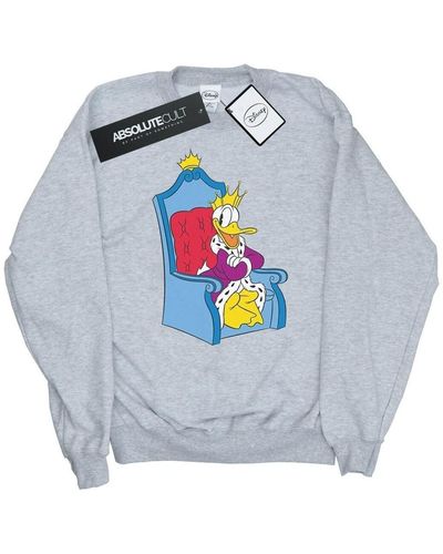 Disney Sweat-shirt Donald Duck King Donald - Bleu