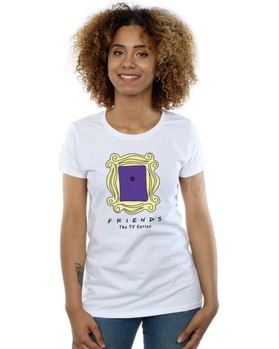 Friends T-shirt Door Peephole - Blanc
