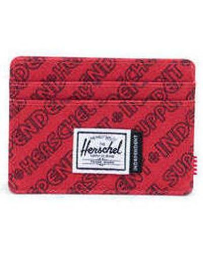 Herschel Supply Co. Portefeuille Independent Charlie RFID Independent Unified Red - Rouge