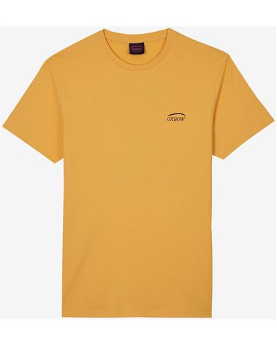 Oxbow T-shirt Tee shirt manches courtes graphique TEARII - Jaune