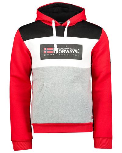 GEOGRAPHICAL NORWAY Sweat-shirt GOLEM sweat pour - Rouge