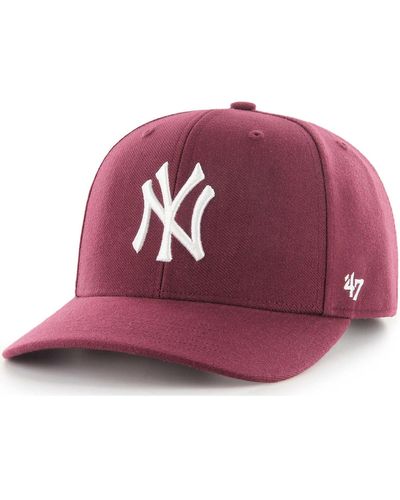 '47 Casquette 47 CAP MLB NEW YORK YANKEES COLD ZONE MVP DP DARK MAROON - Violet