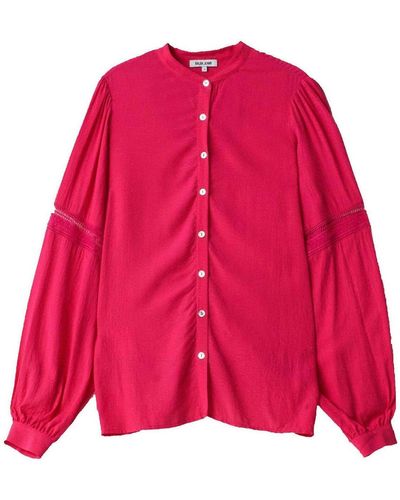 Salsa Jeans Chemise Lace-trim blouse - Rose