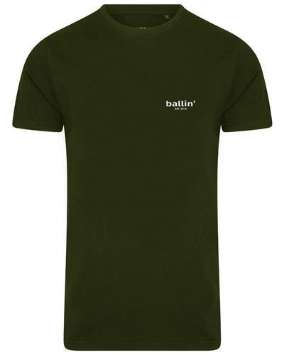 Ballin Est. 2013 T-shirt Small Logo Shirt - Vert