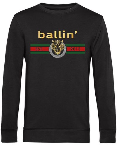 Ballin Est. 2013 Sweat-shirt Tiger Lines Sweater - Noir