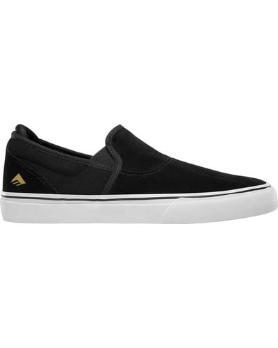 Emerica Chaussures de Skate WINO G6 SLIP-ON BLACK WHITE GOLD - Noir