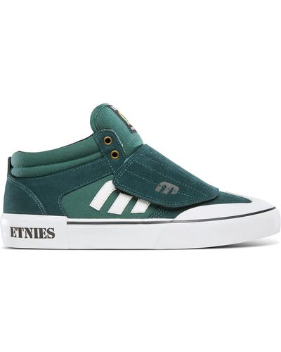 Etnies Chaussures de Skate WINDROW VULC MID GREEN WHITE - Vert