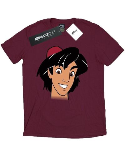 Disney T-shirt Aladdin Headshot - Violet