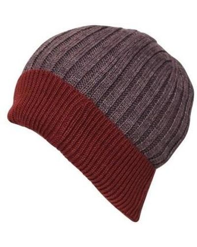 Chapeau-Tendance Bonnet Bonnet bi-color JULIEN - Rouge