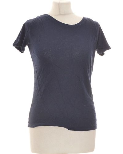 Princesse Tam-Tam Top Manches Courtes 36 - T1 - S Blouses - Bleu