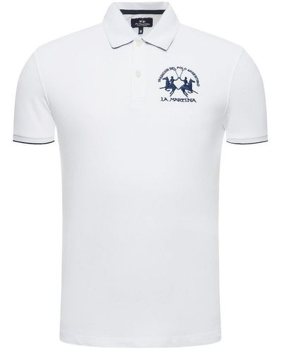 La Martina T-shirt Polo - Blanc